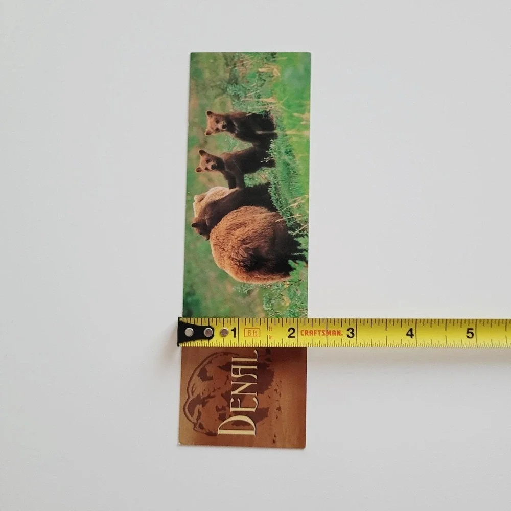 Vintage Y2K Denali Park Bookmark Grizzly Bears Patrick Enders Korea Impact 48690